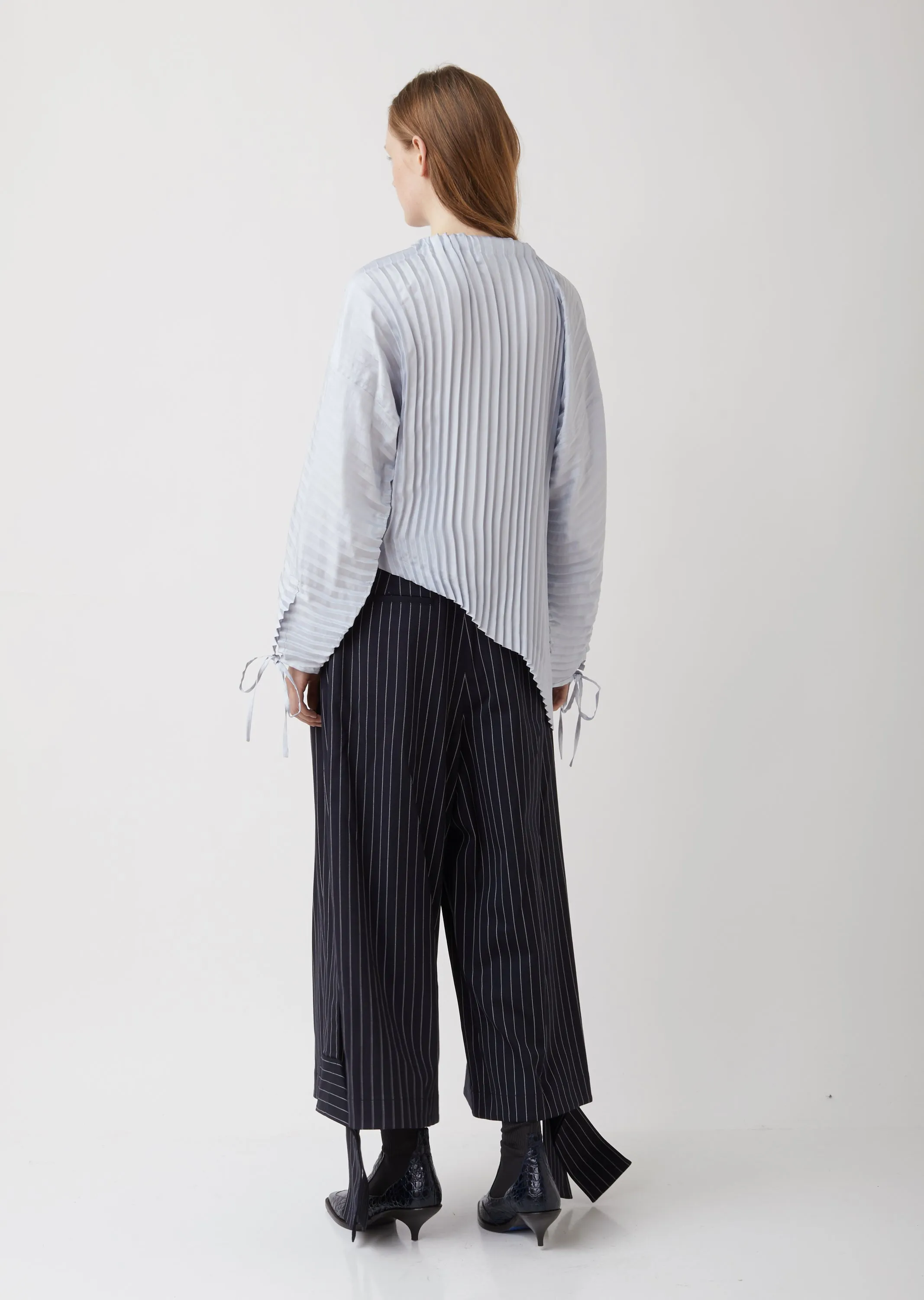 Accordian Garment Pleat Top