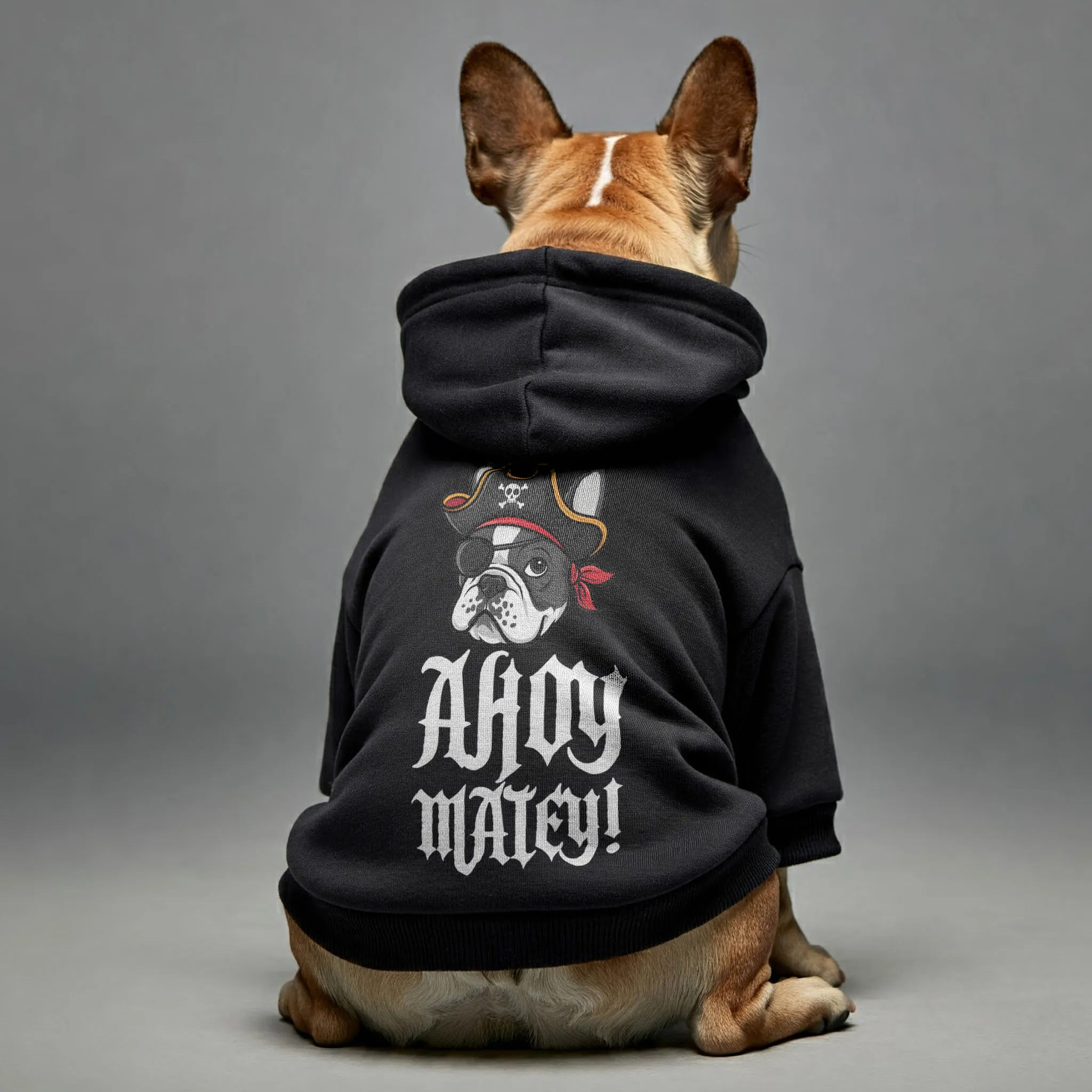 Ahoy, matey! - Personalized French Bulldog Hoodies with Funny Quotes – Stylish, Cozy, and Premium 100% Cotton