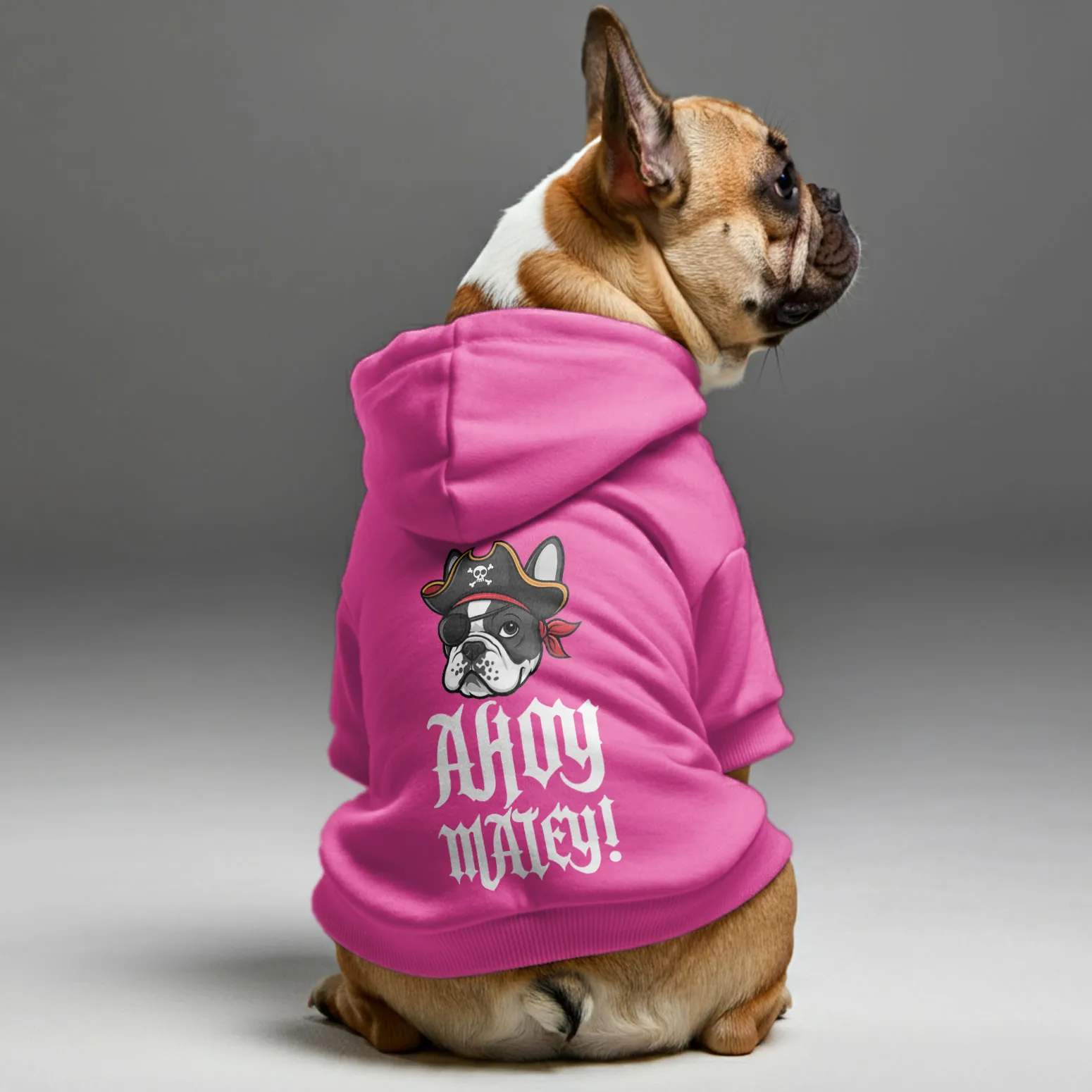 Ahoy, matey! - Personalized French Bulldog Hoodies with Funny Quotes – Stylish, Cozy, and Premium 100% Cotton