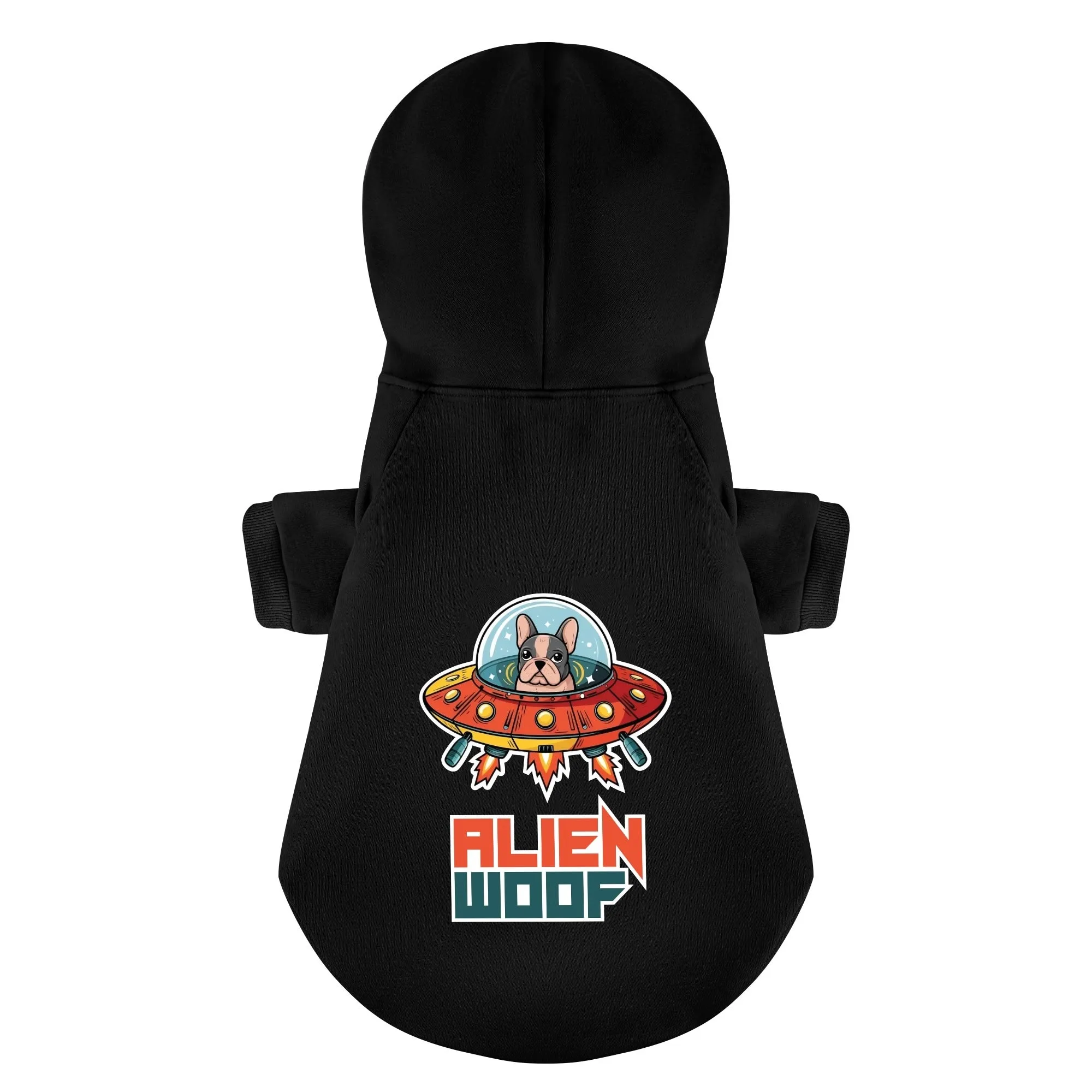 Alien Woof - Personalized French Bulldog Hoodies with Funny Quotes – Stylish, Cozy, and Premium 100% Cotton