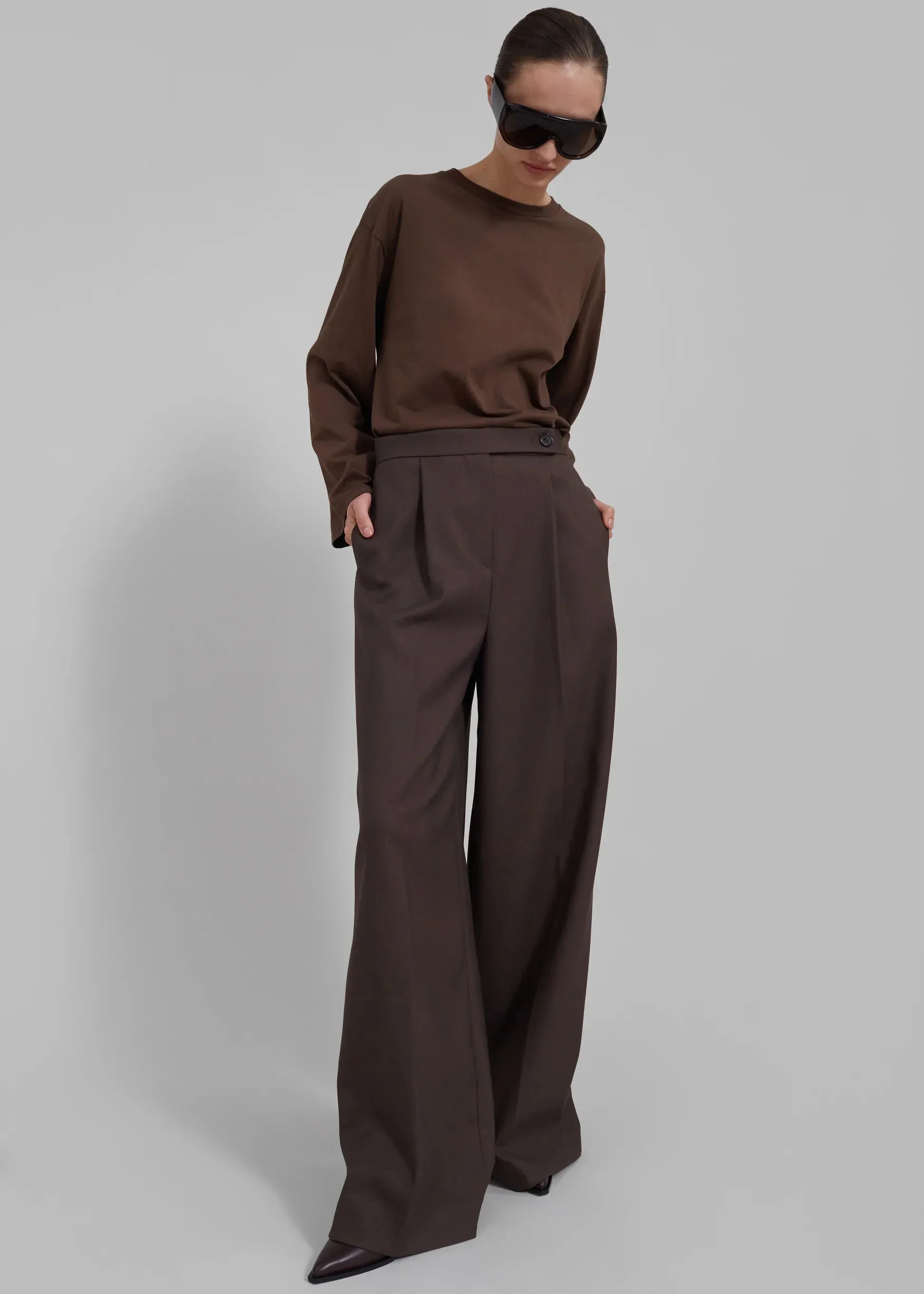 Anastasia - Classic Wide Leg Trousers