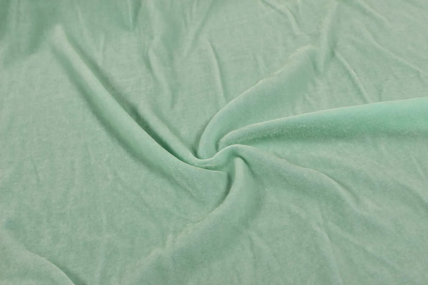 Aqua Blue Plain Velvet Fabric