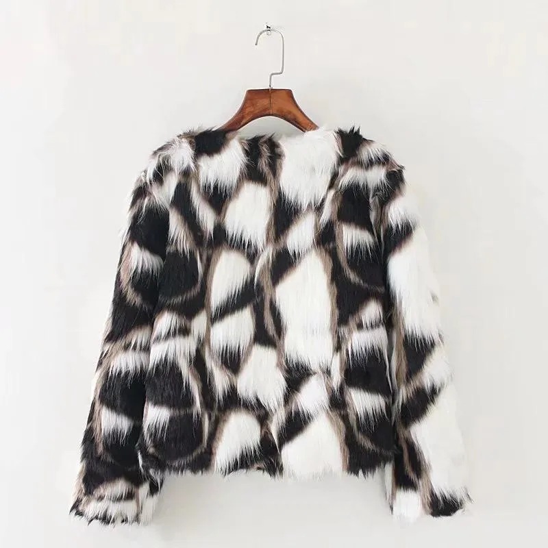 Autumn Winter New Short Imitation Fox Fur Coat