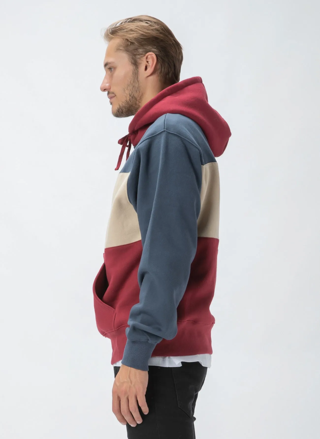 B.Cools Hood Sweatshirt Red Panel