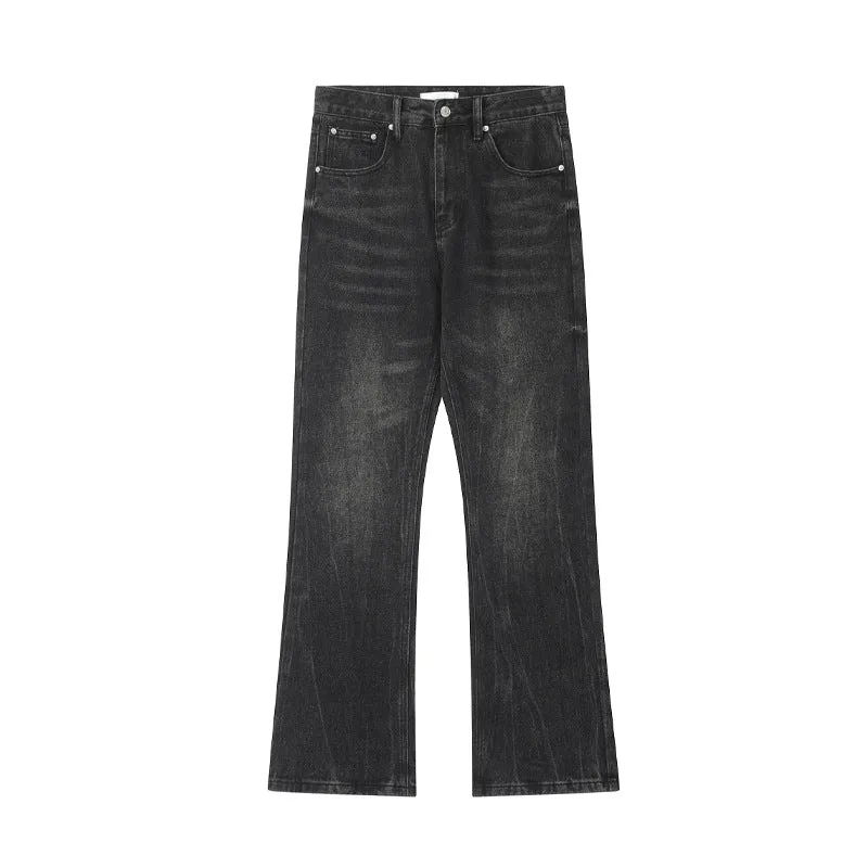 Black Versatile Straight Leg Jeans