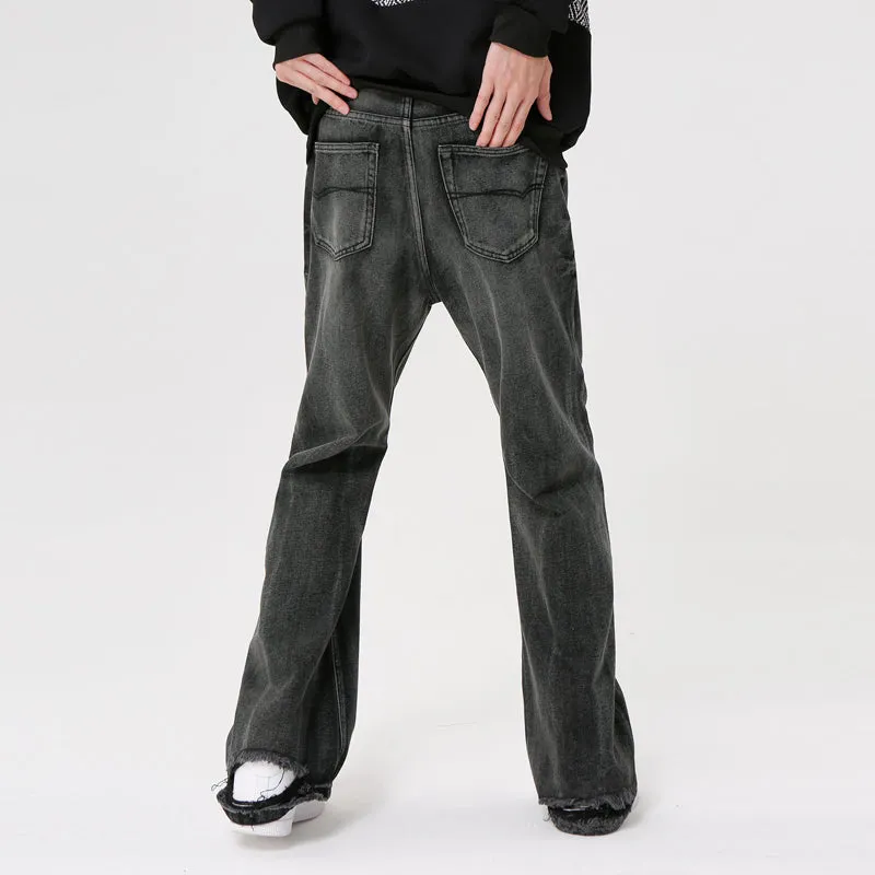 Black Versatile Straight Leg Jeans