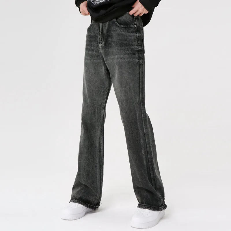 Black Versatile Straight Leg Jeans