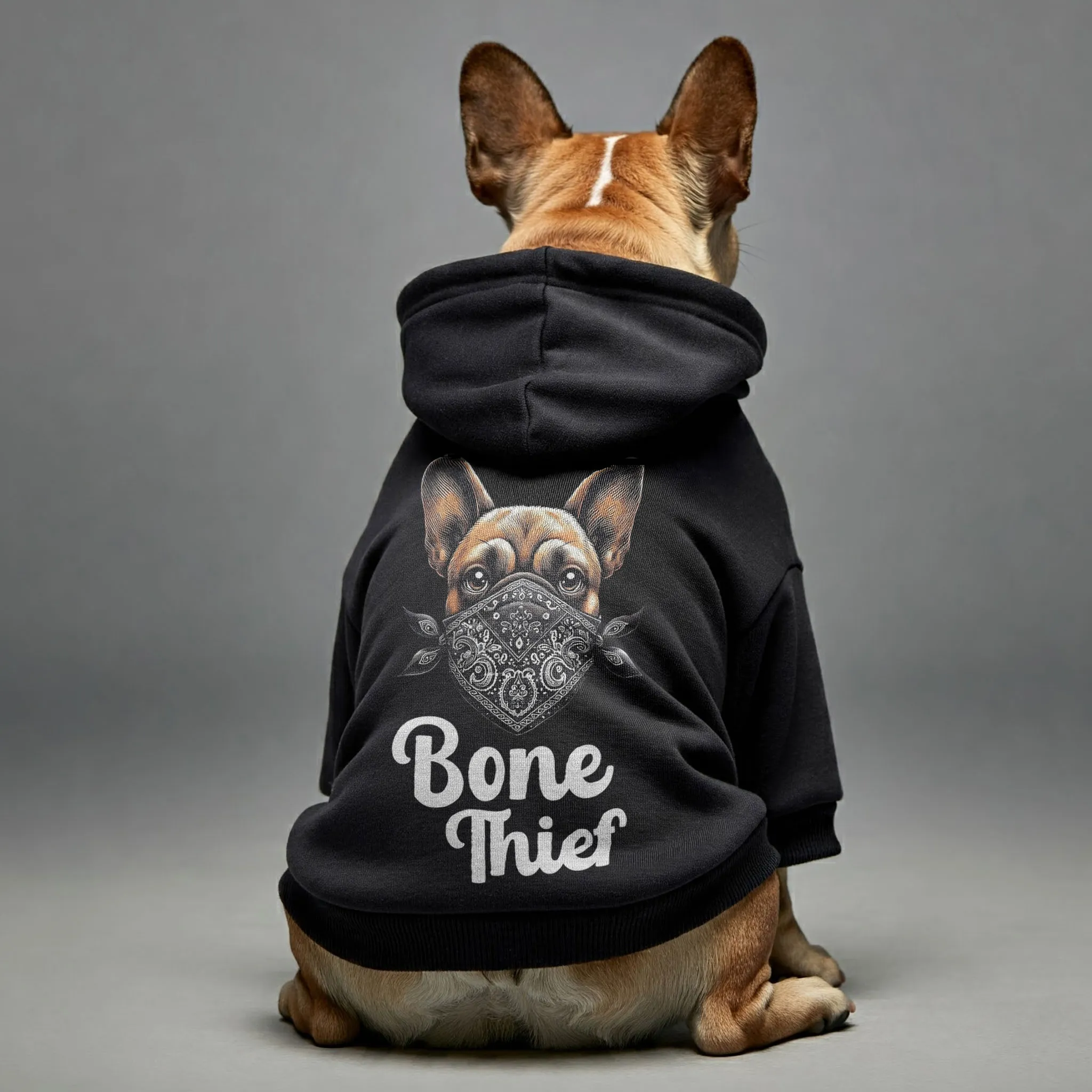 Bone thief - Personalized French Bulldog Hoodies with Funny Quotes – Stylish, Cozy, and Premium 100% Cotton