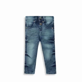 Boy Slim Fit vintage Wash Blue Jeans