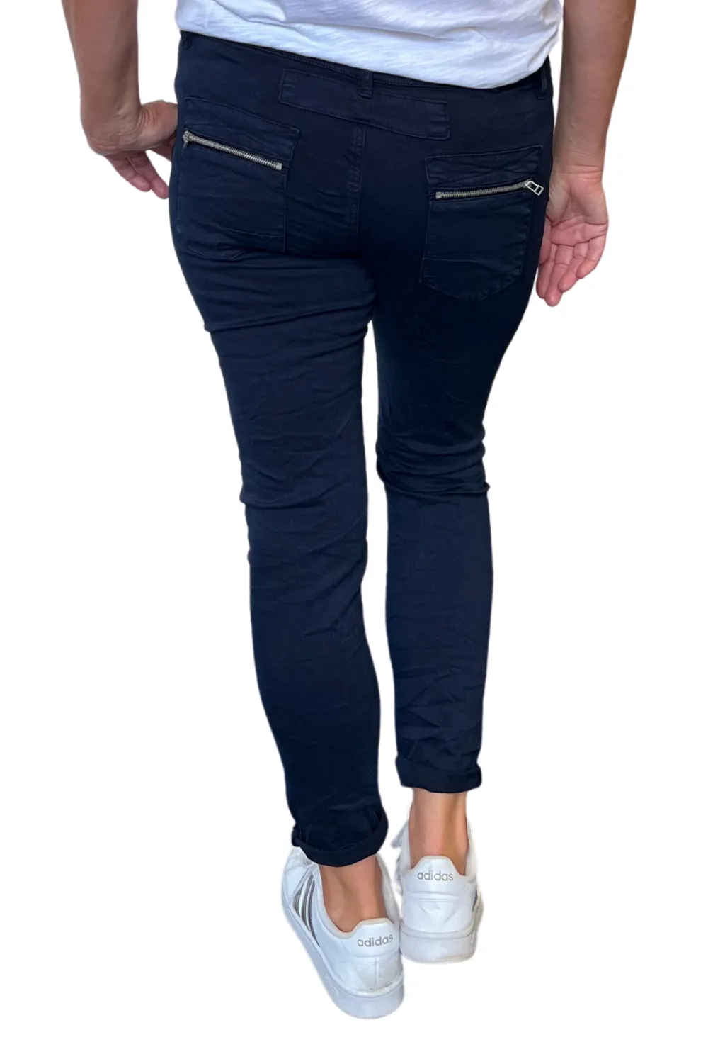 Button Fly Italian Jean | French Navy