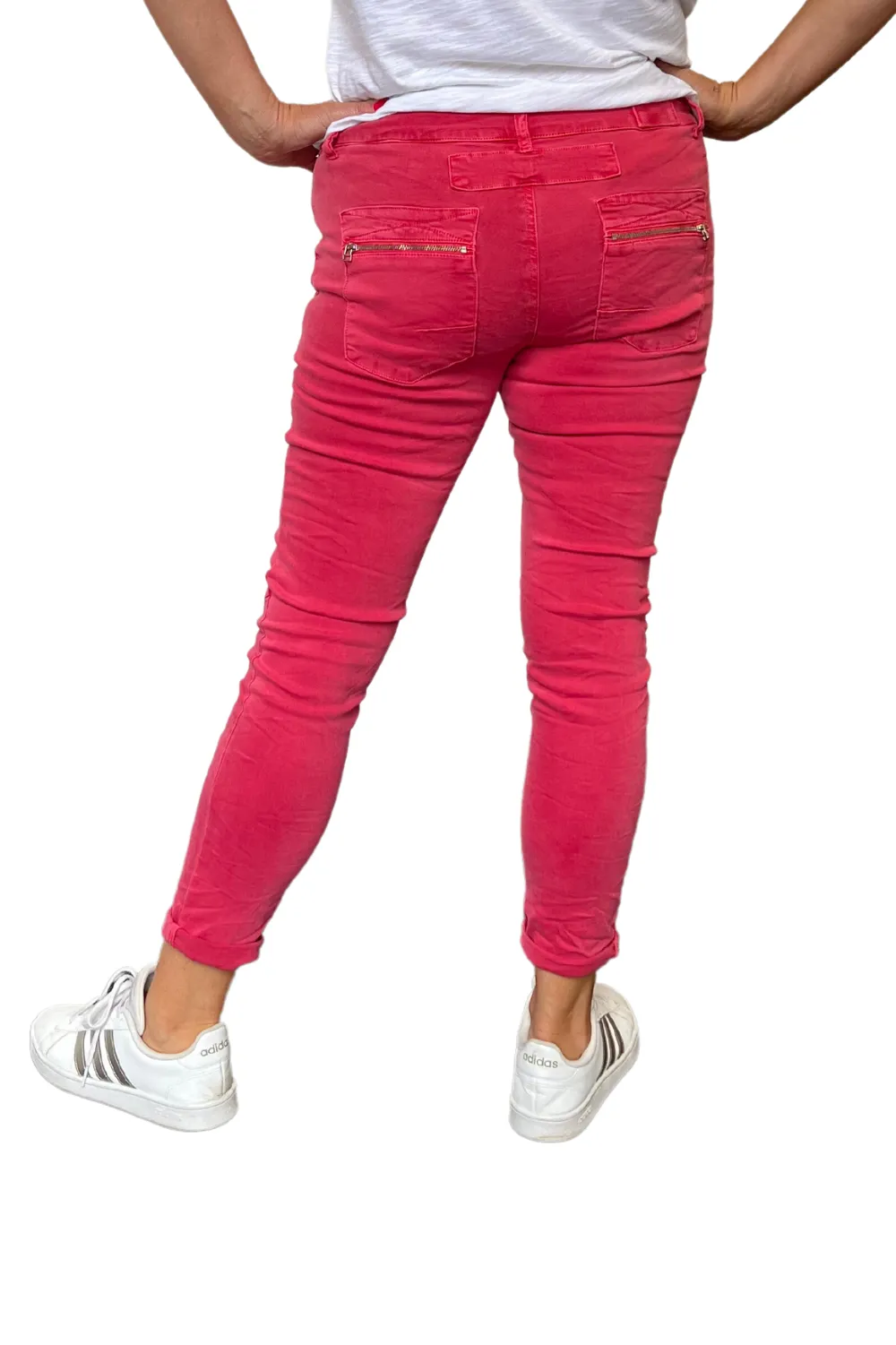 Button Fly Italian Jean | Rose Berry