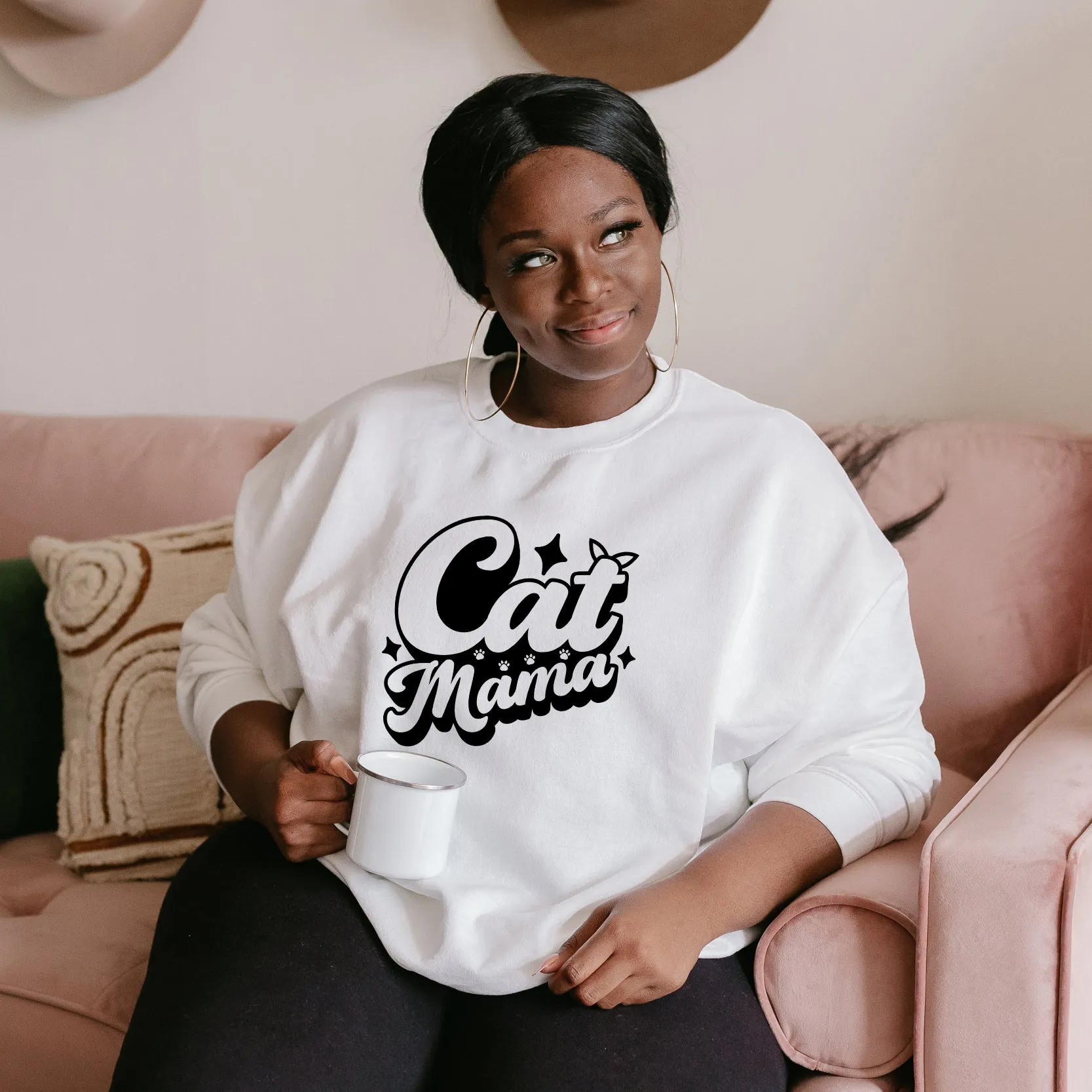 Cat Mama Bold | Plus Size Sweatshirt