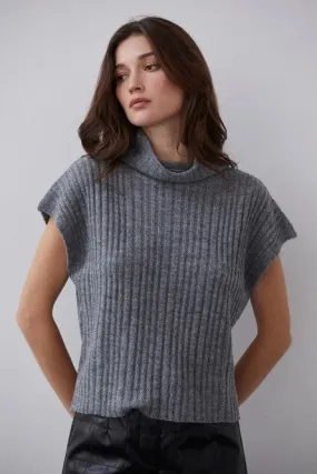 Charcoal Grey Cowl Neck Sweater