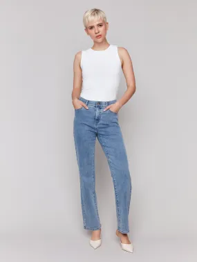 Charlotte Straight Leg Jeans - Light Blue