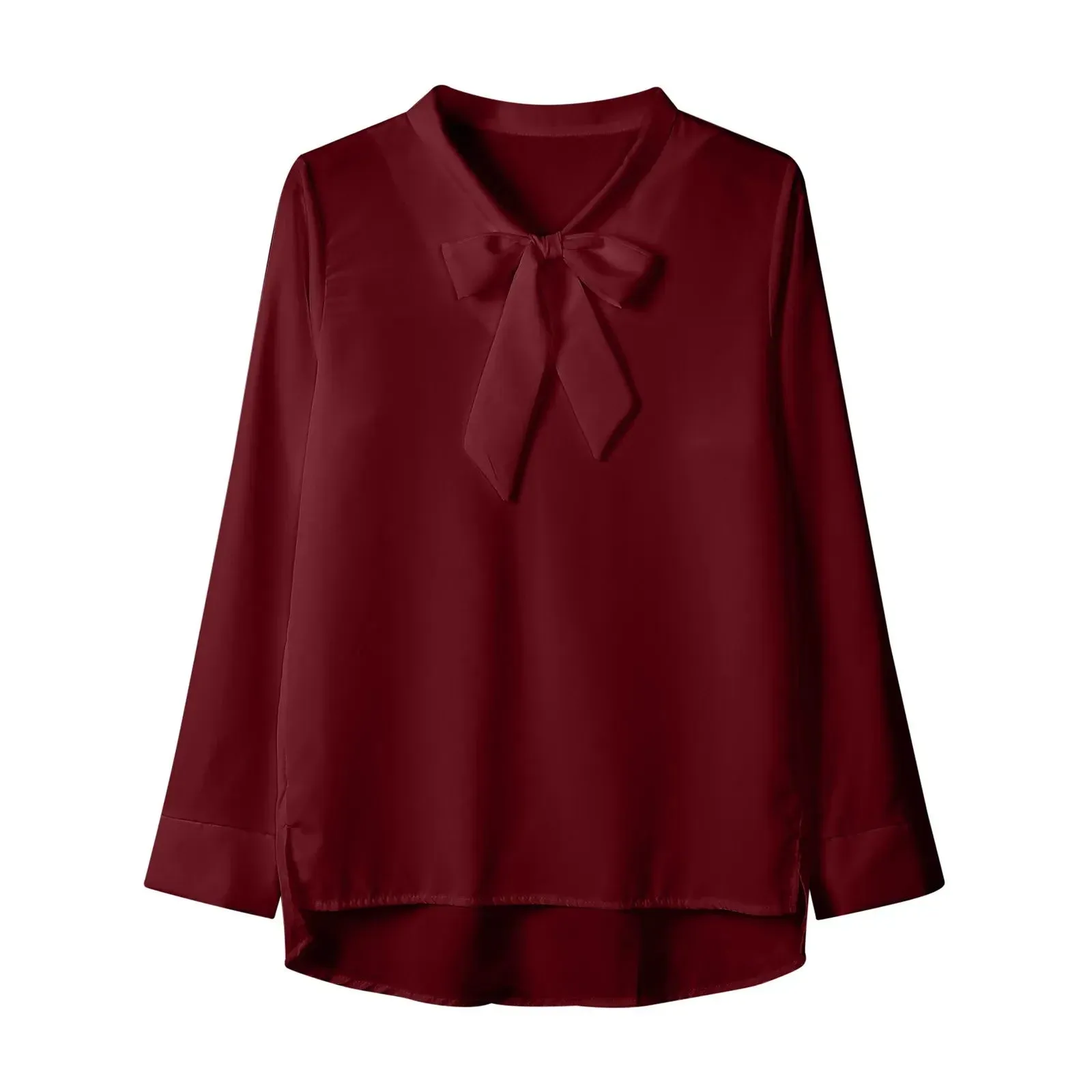 Chic Detachable Ribbon Blouse for Women