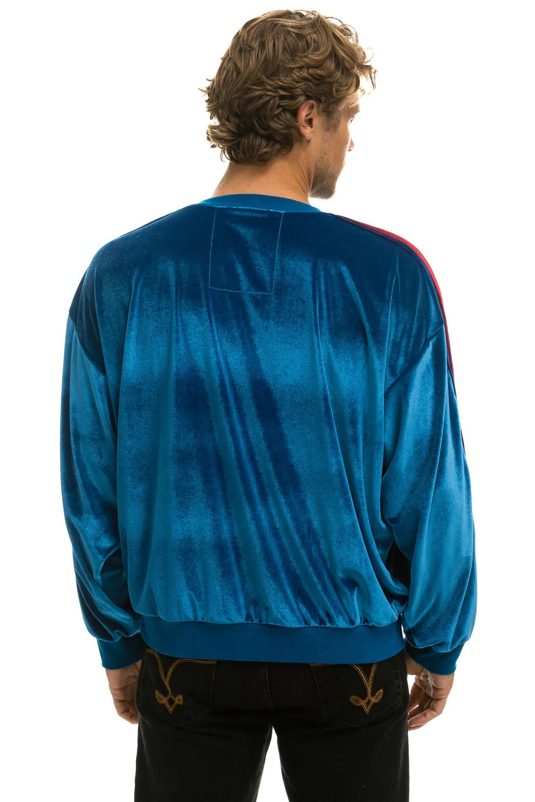 CLASSIC VELVET RELAXED SWEATSHIRT - VINTAGE BLUE