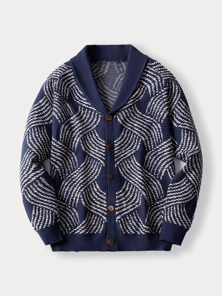 Comfy Jacquard Knit Jacket