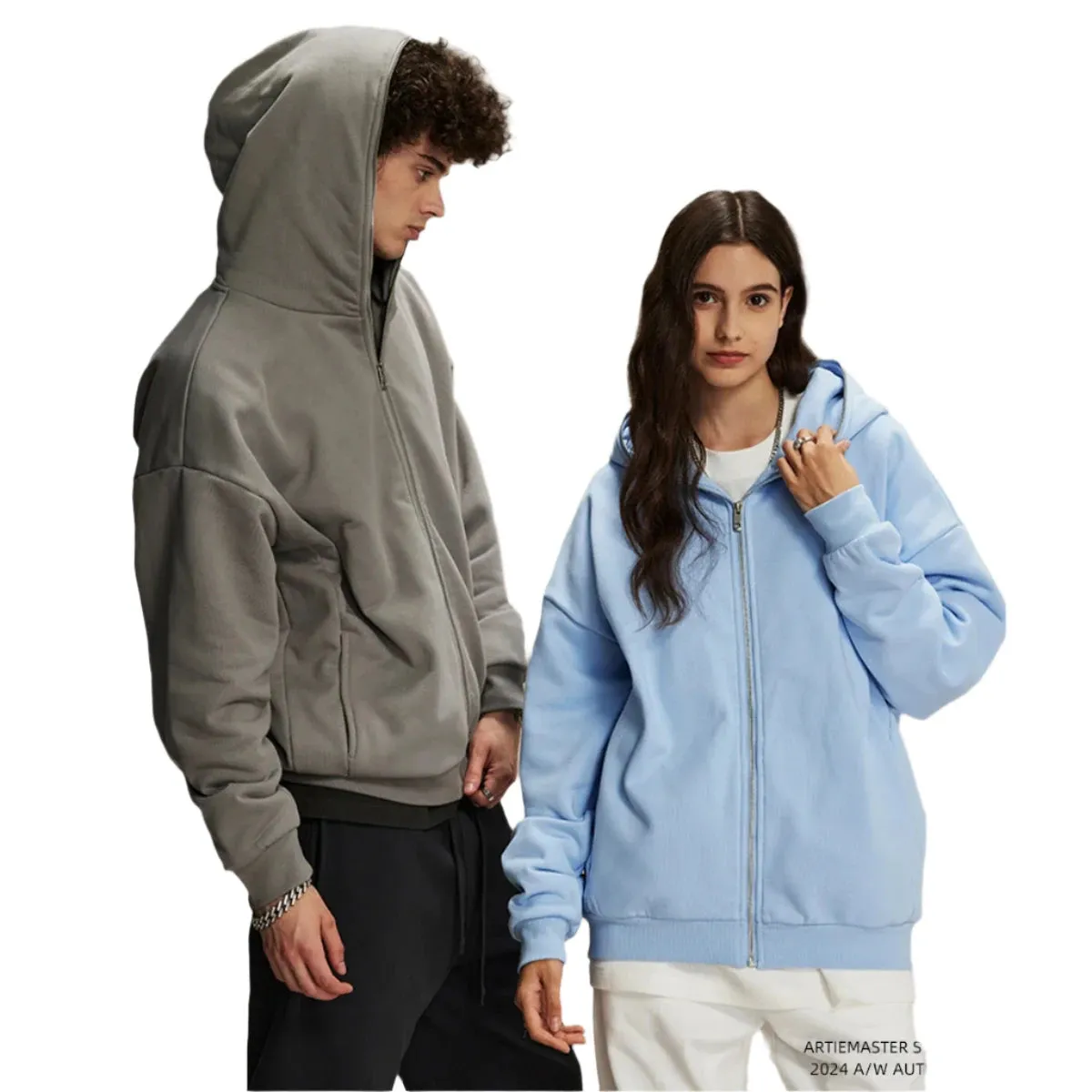 Cozy Comfort: Fleece-Lined Zipper Hoodie