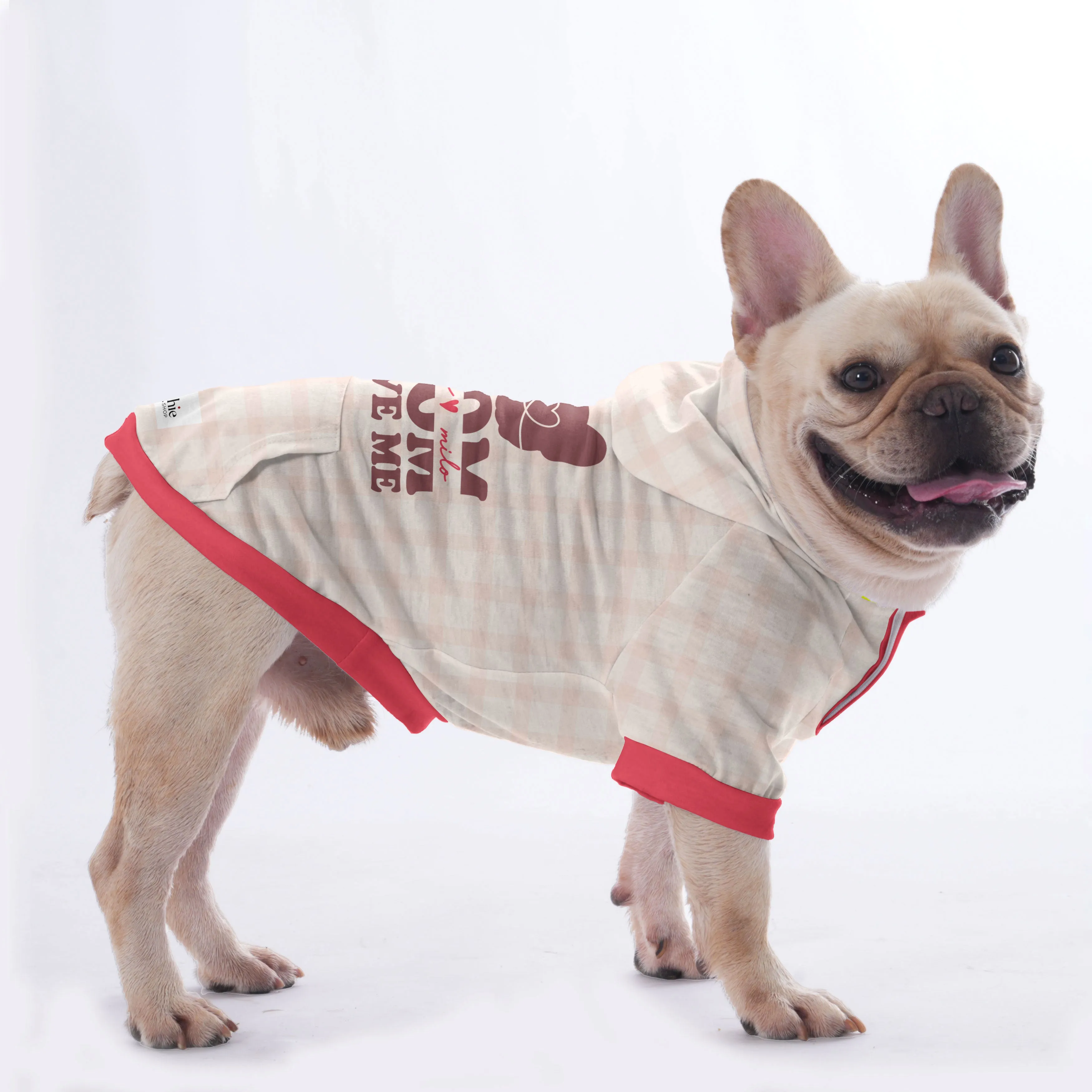 Custom French Bulldog Hoodies Featuring Your Dog's Name and Yours  | Frenchie Shop Original