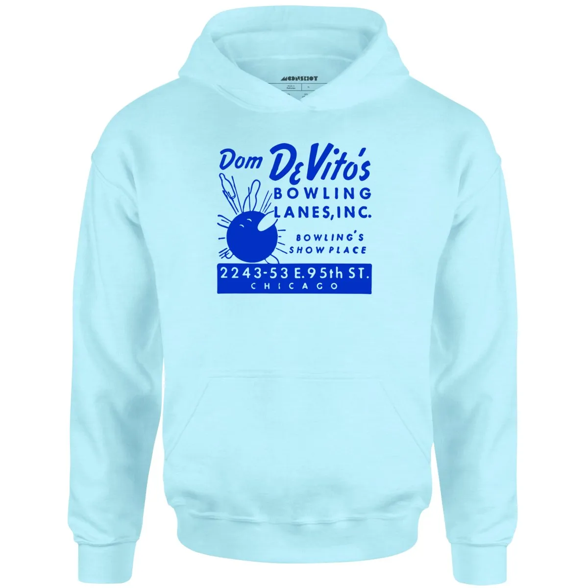 Dom DeVito's - Chicago, IL - Vintage Bowling Alley - Unisex Hoodie