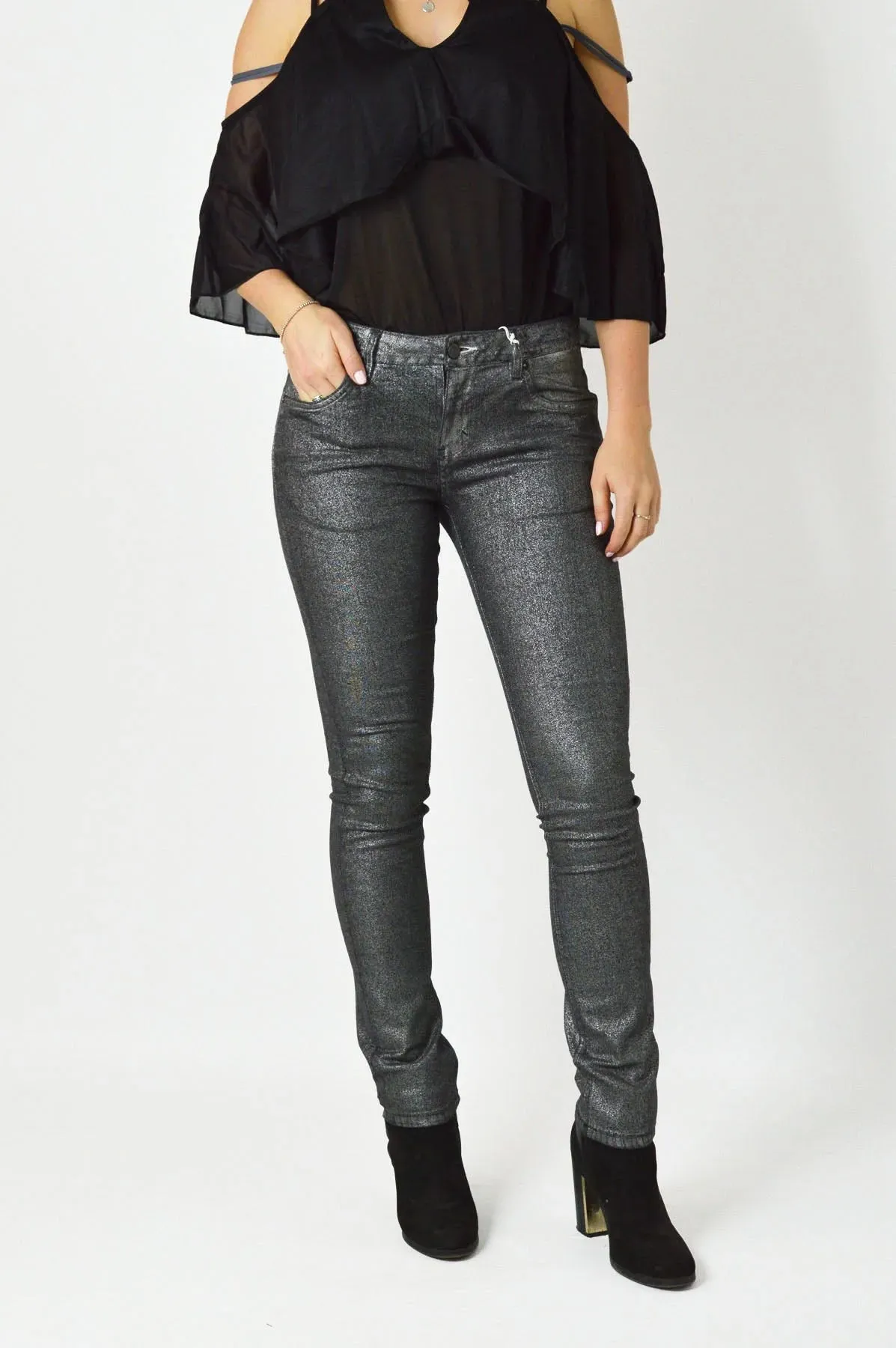 Easy Five Silver Grey Jeans