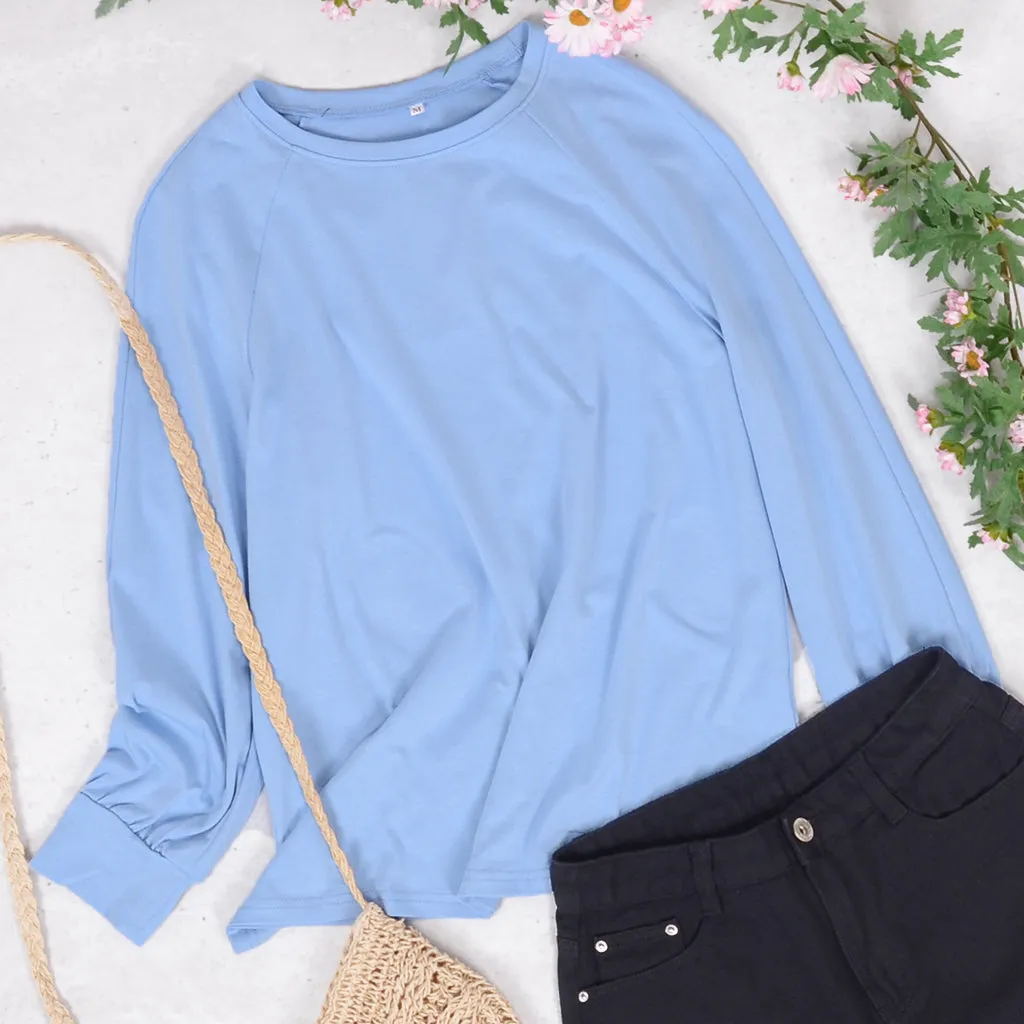 Easy Round Neck Long Sleeve