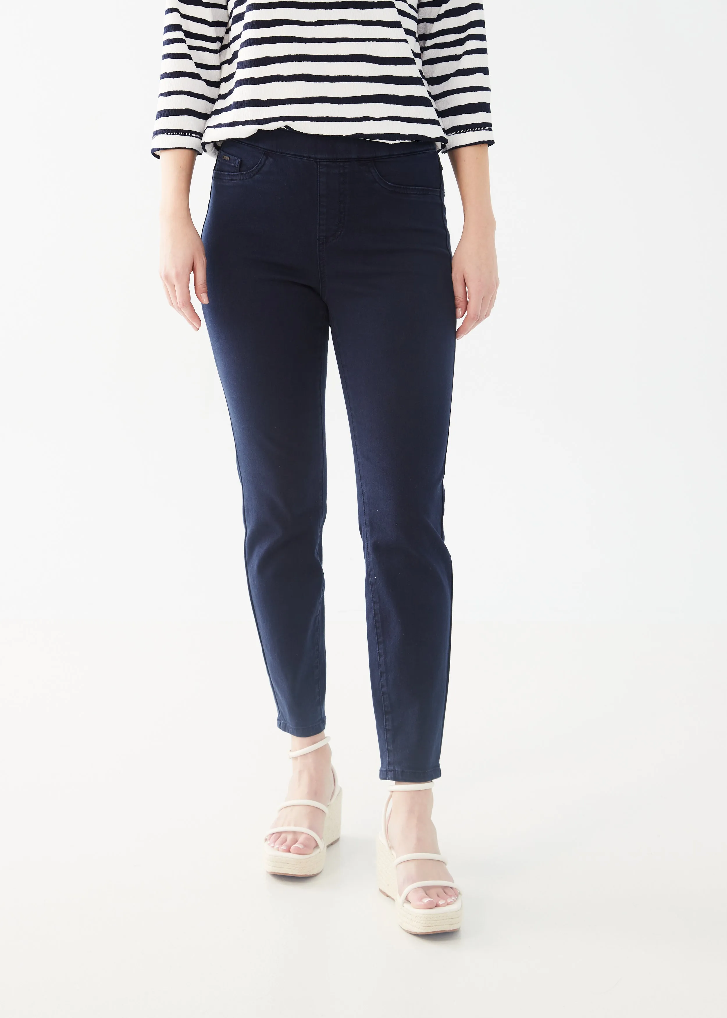 Euro Twill, Pull-On Slim Ankle Denim