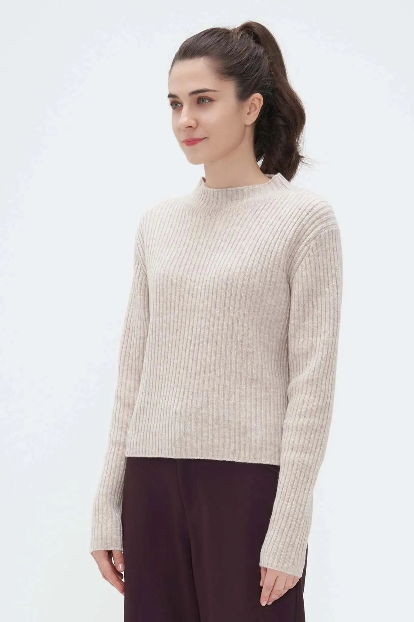 Fisherman Sweater in Cashmere and Wool