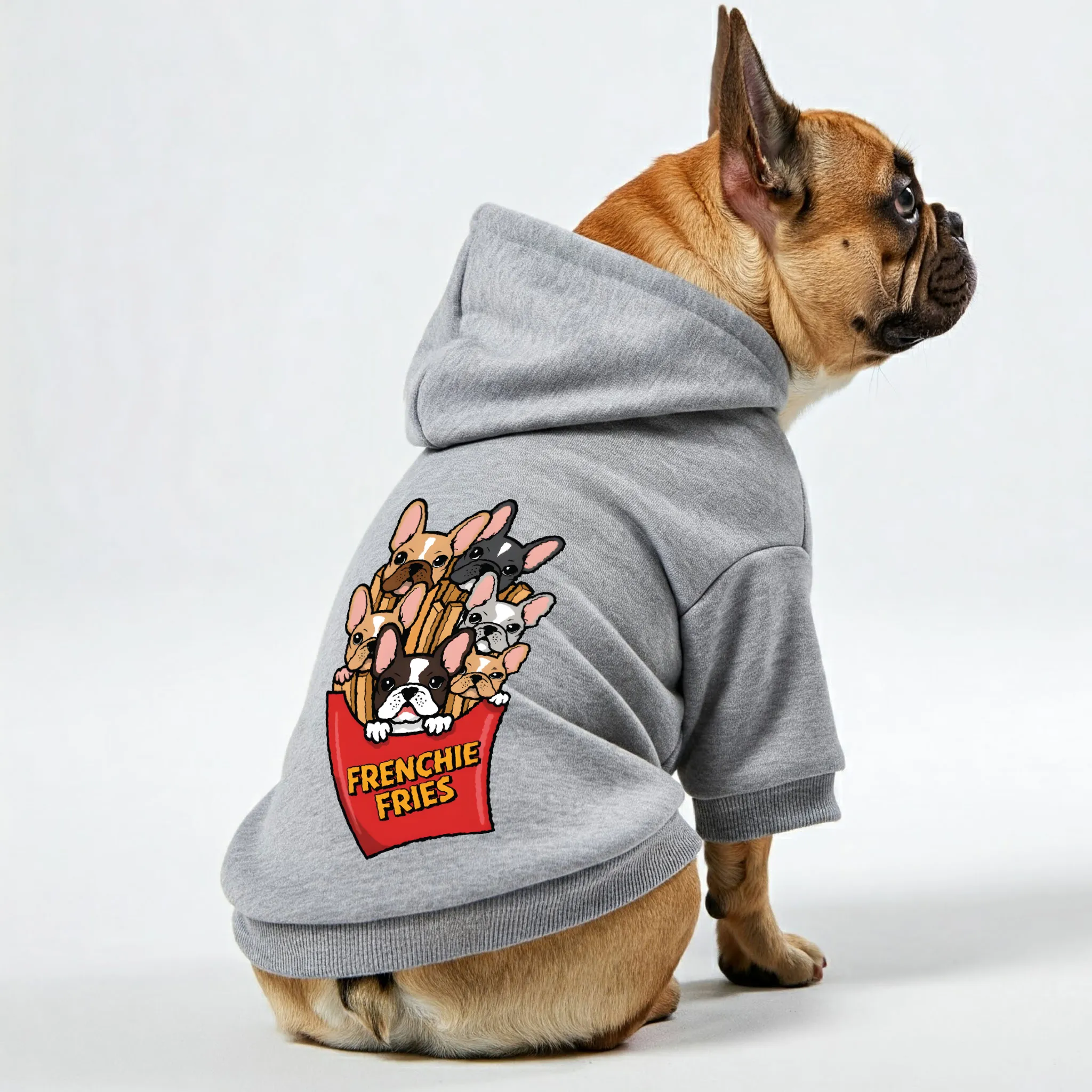 Frenchie fries- Personalized French Bulldog Hoodies with Funny Quotes – Stylish, Cozy, and Premium 100% Cotton