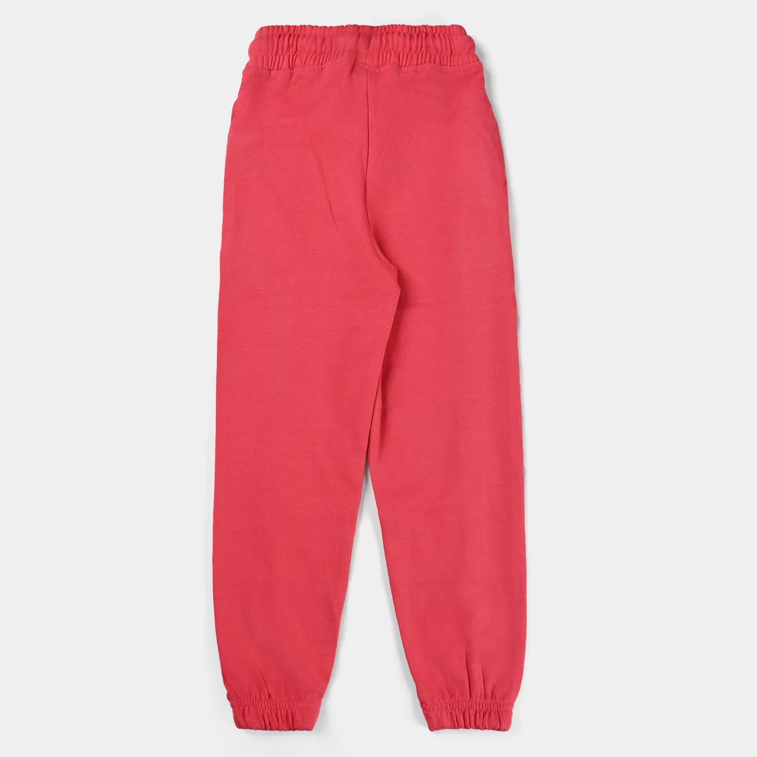 Girls Cotton Terry Pyjama Strawberry-Red