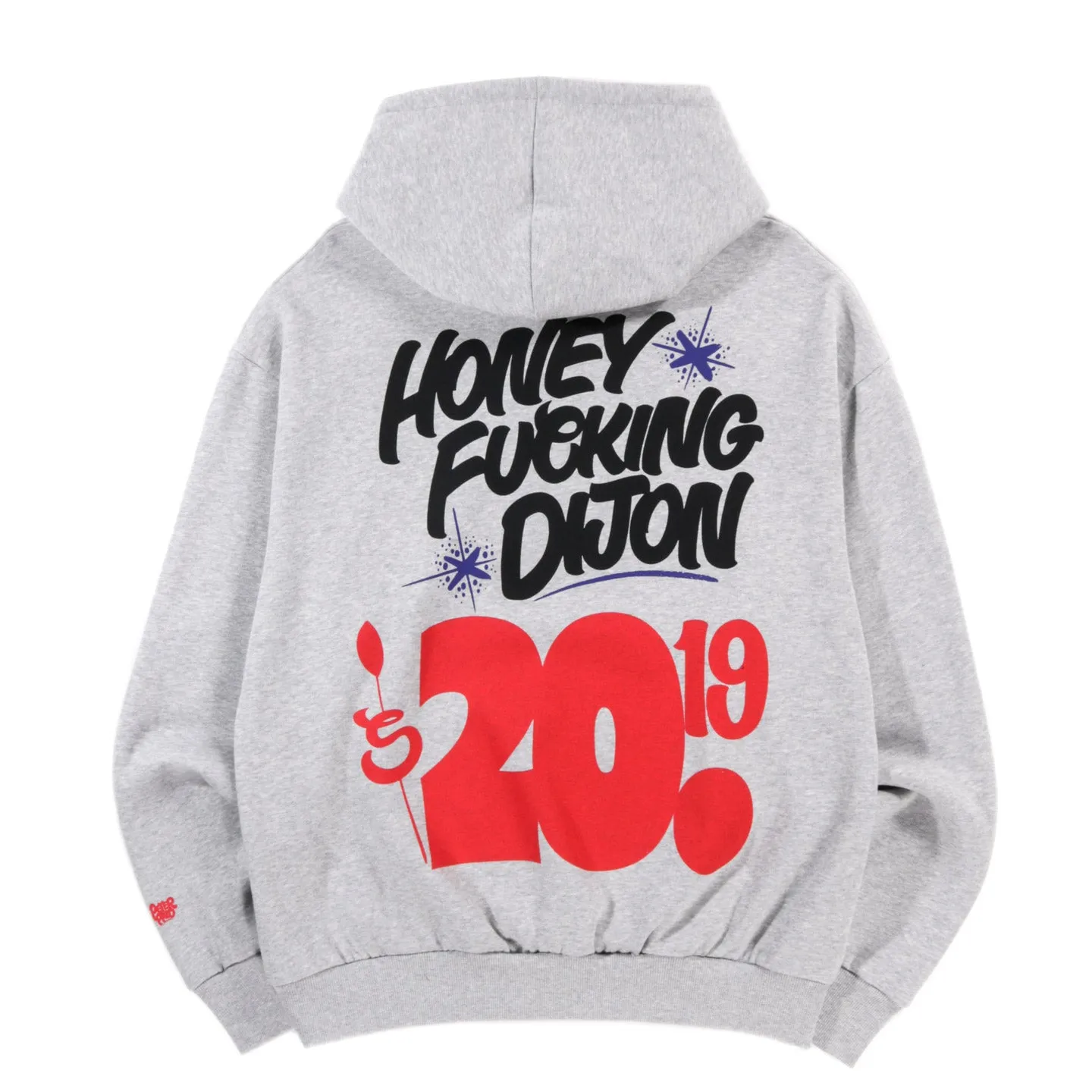 HONEY FUCKING DIJON PETER PAID 'HONEY' HOODIE GREY MELANGE