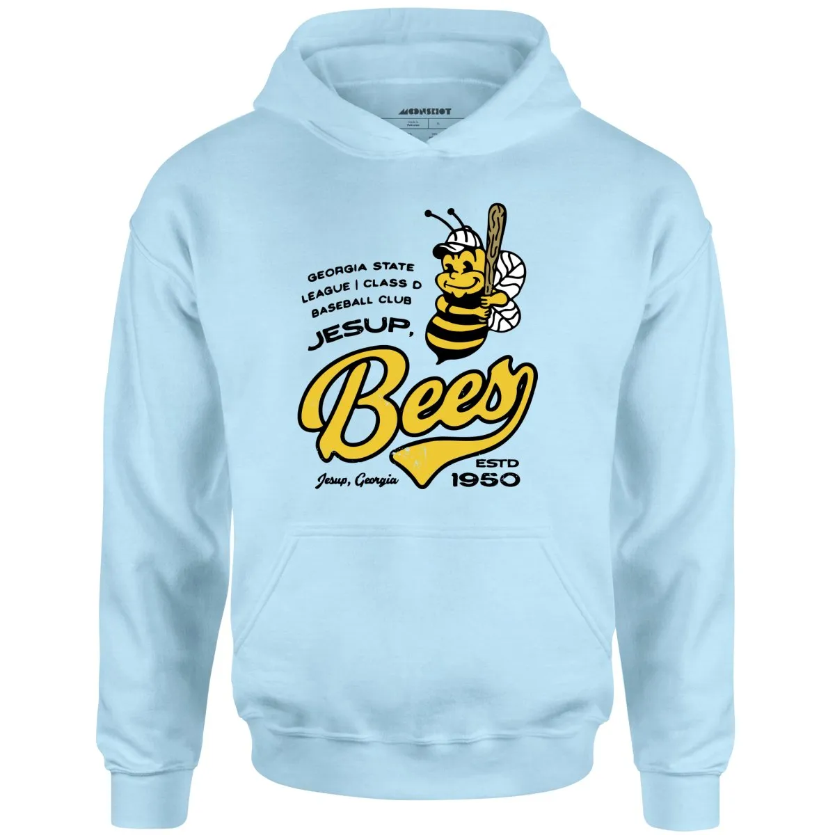 Jesup Bees - Georgia - Vintage Defunct Baseball Teams - Unisex Hoodie