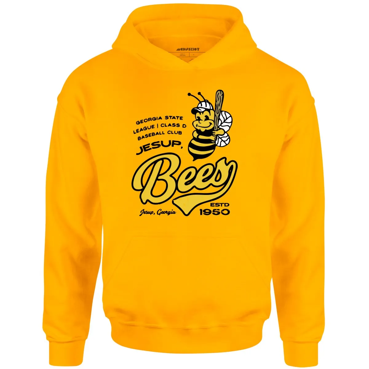 Jesup Bees - Georgia - Vintage Defunct Baseball Teams - Unisex Hoodie