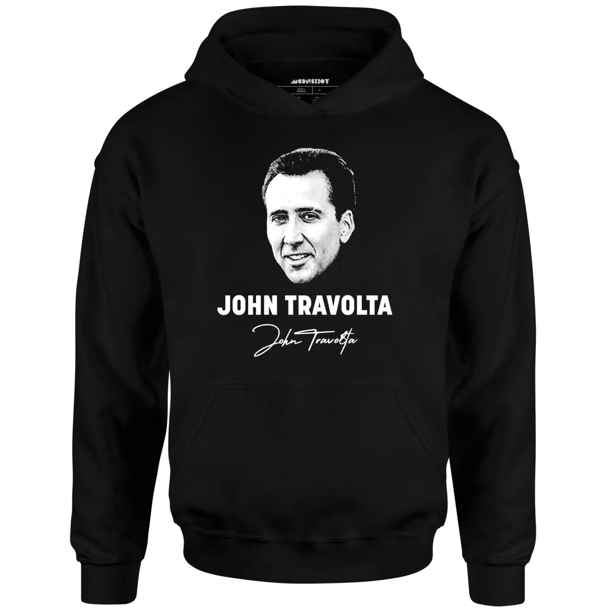 John Travolta - Nicolas Cage Face Off Mashup - Unisex Hoodie