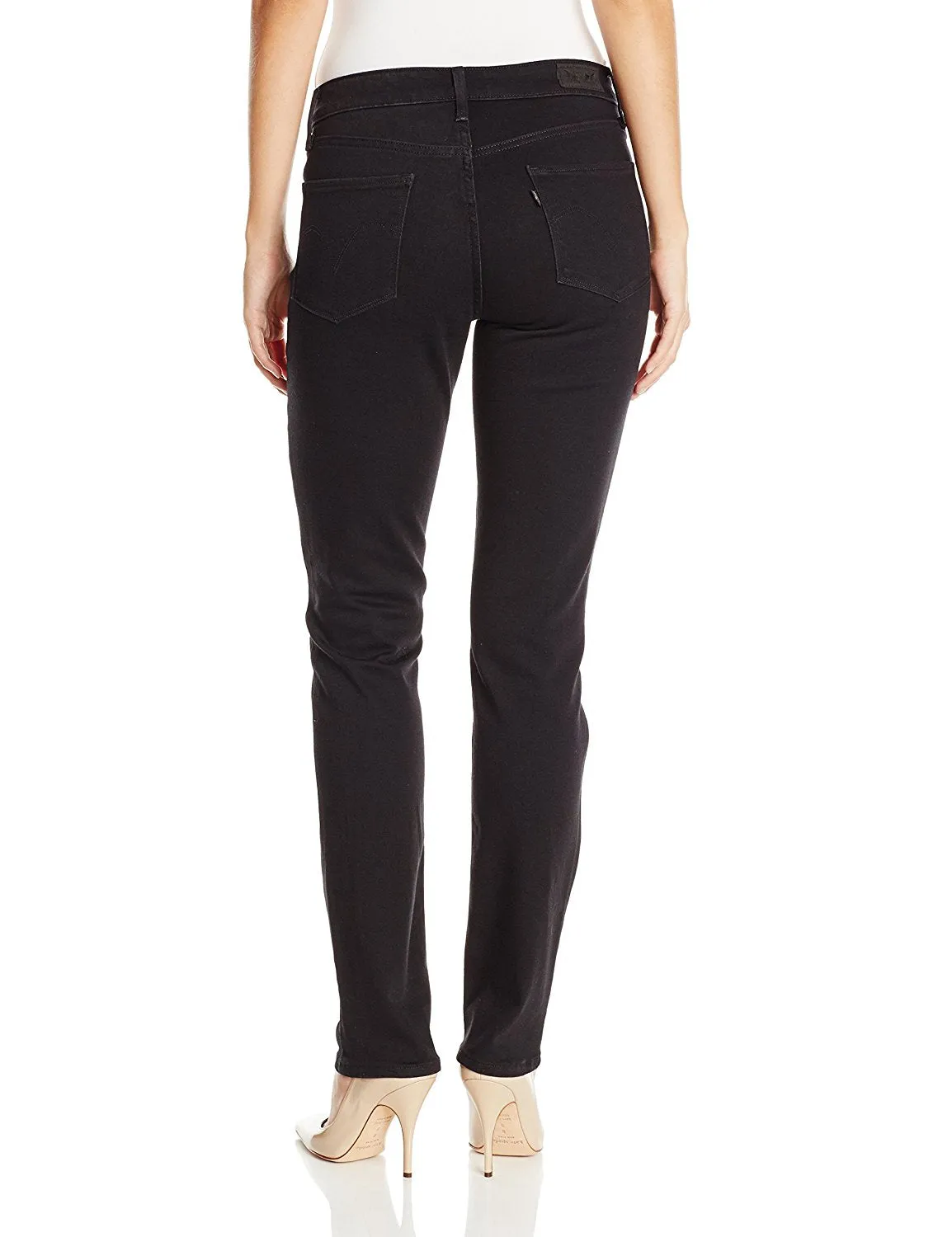 Levi's Women's Mid Rise Skinny Jean Black Sateen