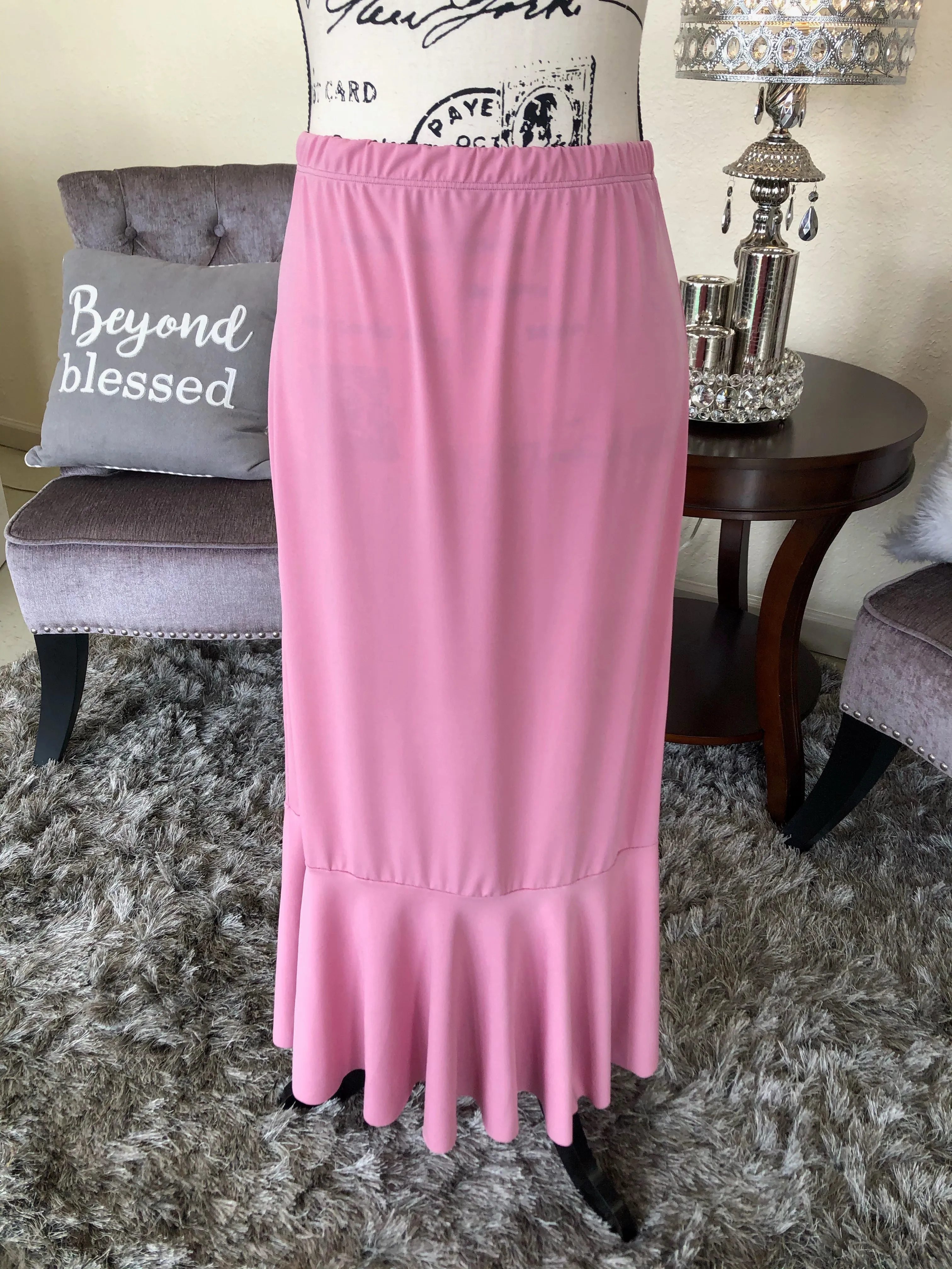 Light Mauve Caroline Skirt (PL)