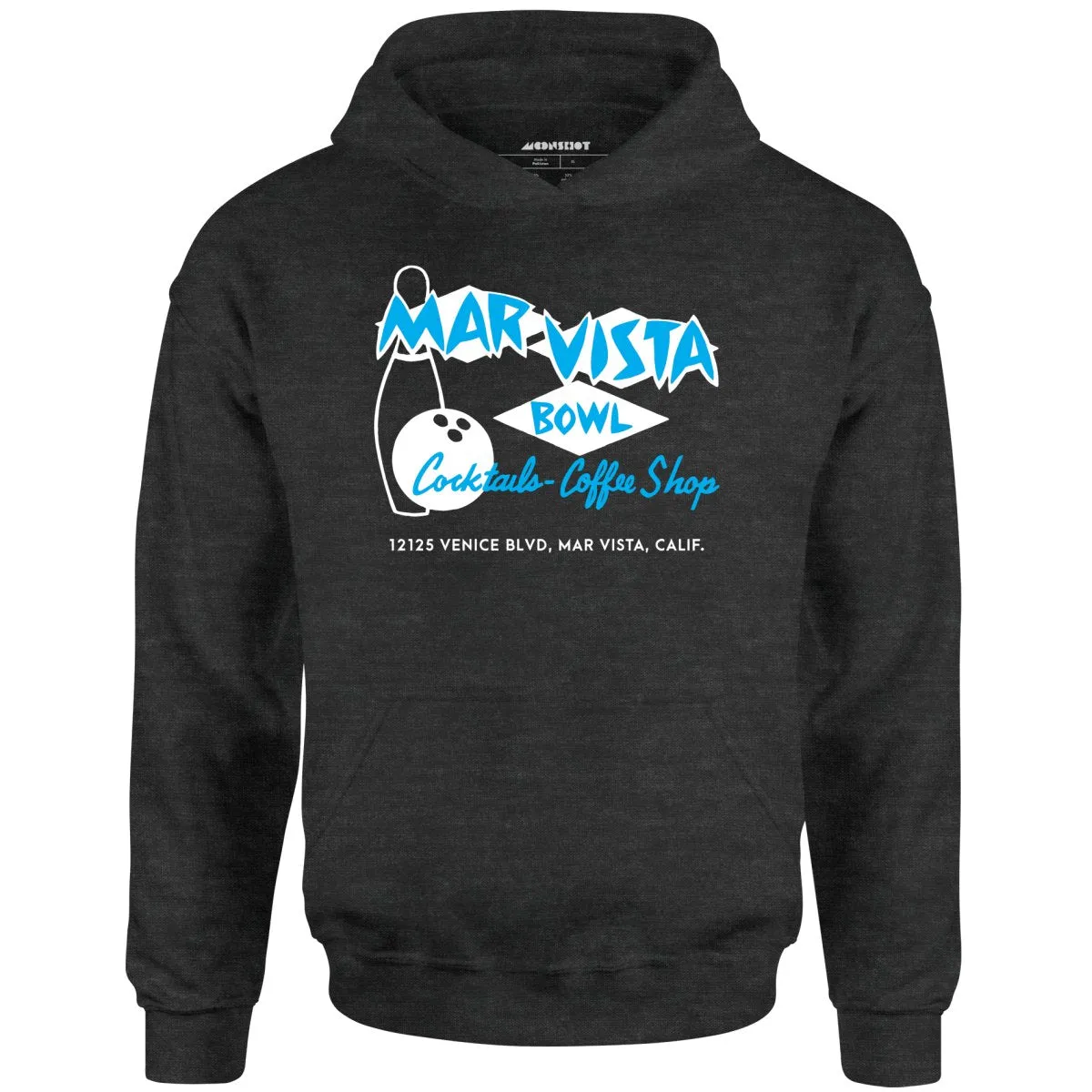 Mar Vista Bowl - Los Angeles, CA - Vintage Bowling Alley - Unisex Hoodie