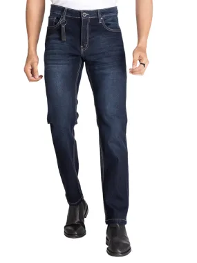 new dark blue slimfit jeans