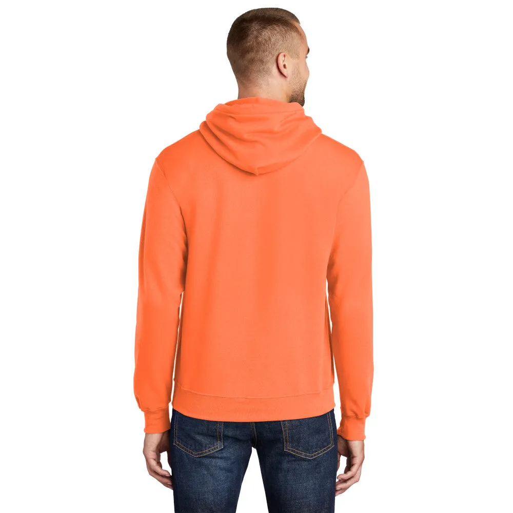 Port & Company® Core Fleece Pullover Hooded Sweatshirt - Neon Orange