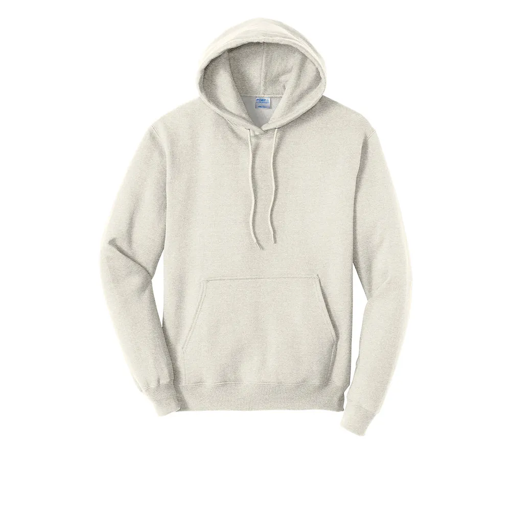 Port & Company® Core Fleece Pullover Hooded Sweatshirt - Oatmeal Heather