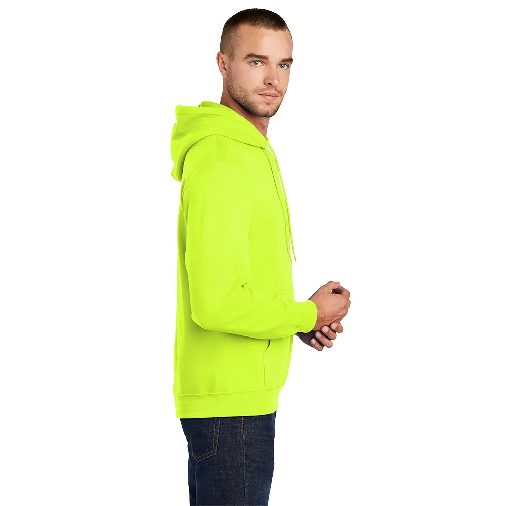 Port & Company® Core Fleece Pullover Hooded Sweatshirt - Safety Green