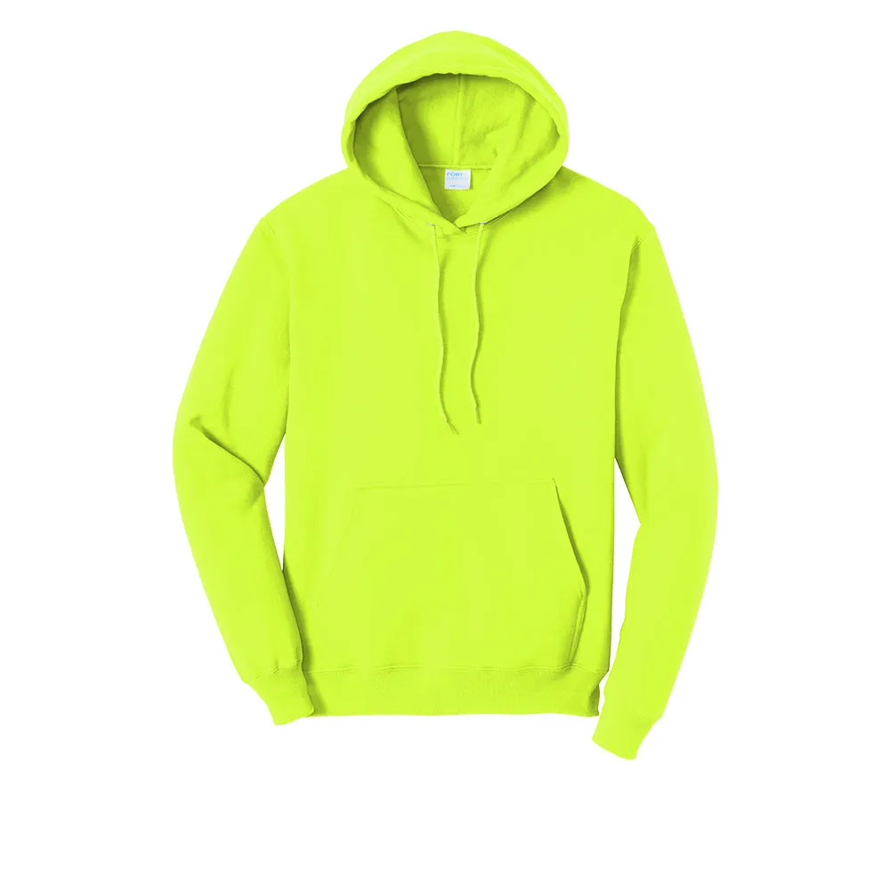 Port & Company® Core Fleece Pullover Hooded Sweatshirt - Safety Green