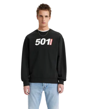 Relaxed Graphic 501® Sweatshirt in Caviar