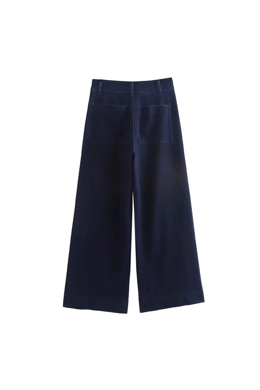 'Serenity' Versatile High-Waist Wide-Leg Jeans (2 Color)