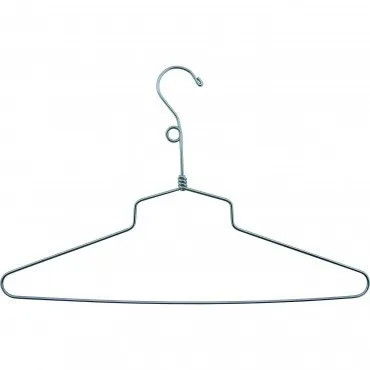 SLD14LH 14" METAL SHIRT HANGER WITH LOOP PACK OF 100