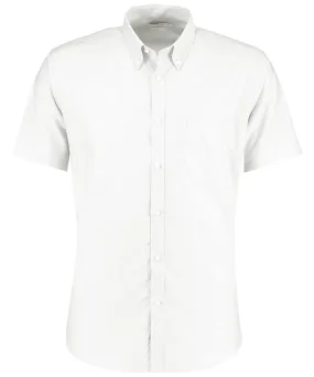 Slim fit workwear Oxford shirt short sleeve | White