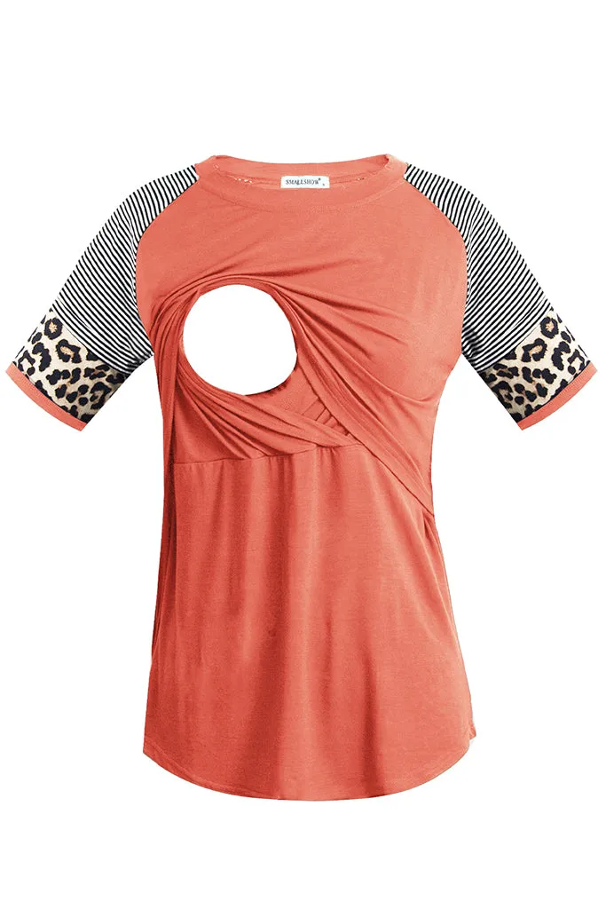 Smallshow Stylish Summer Nursing Tops