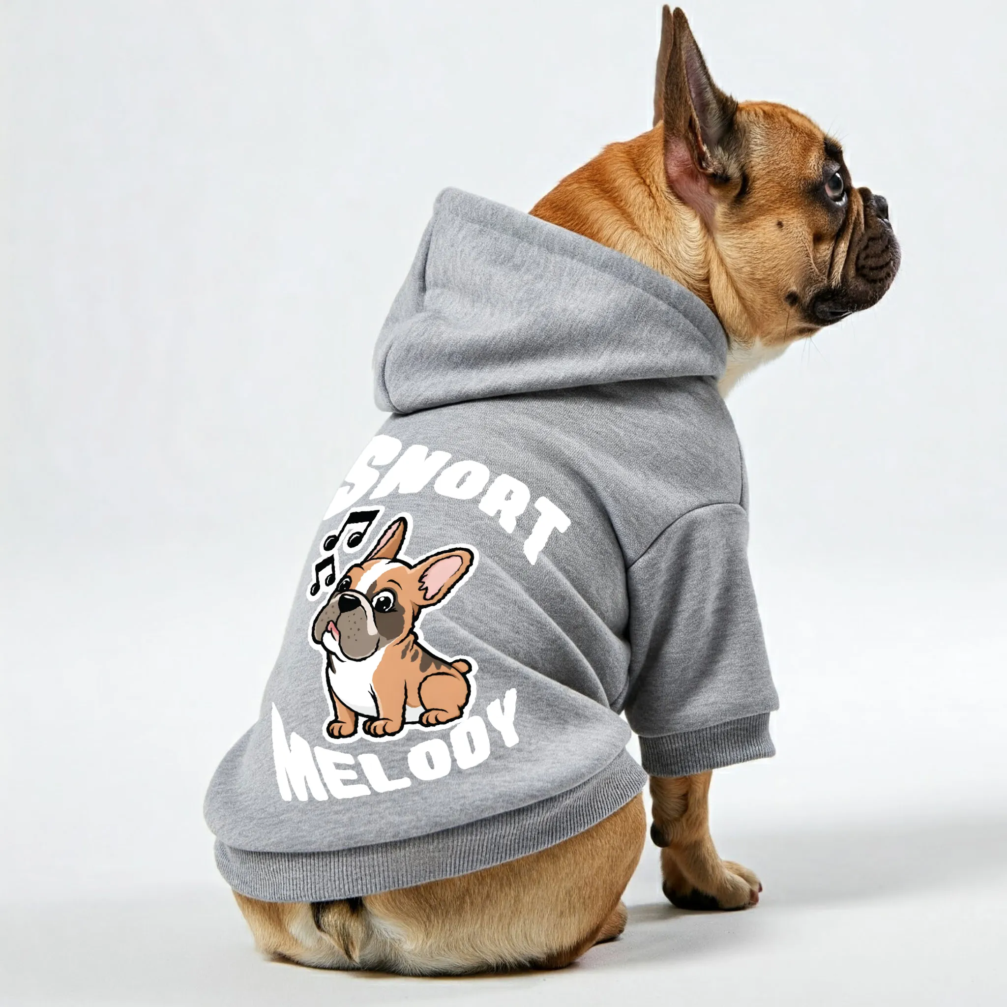 Snort Melody - Personalized French Bulldog Hoodies with Funny Quotes – Stylish, Cozy, and Premium 100% Cotton