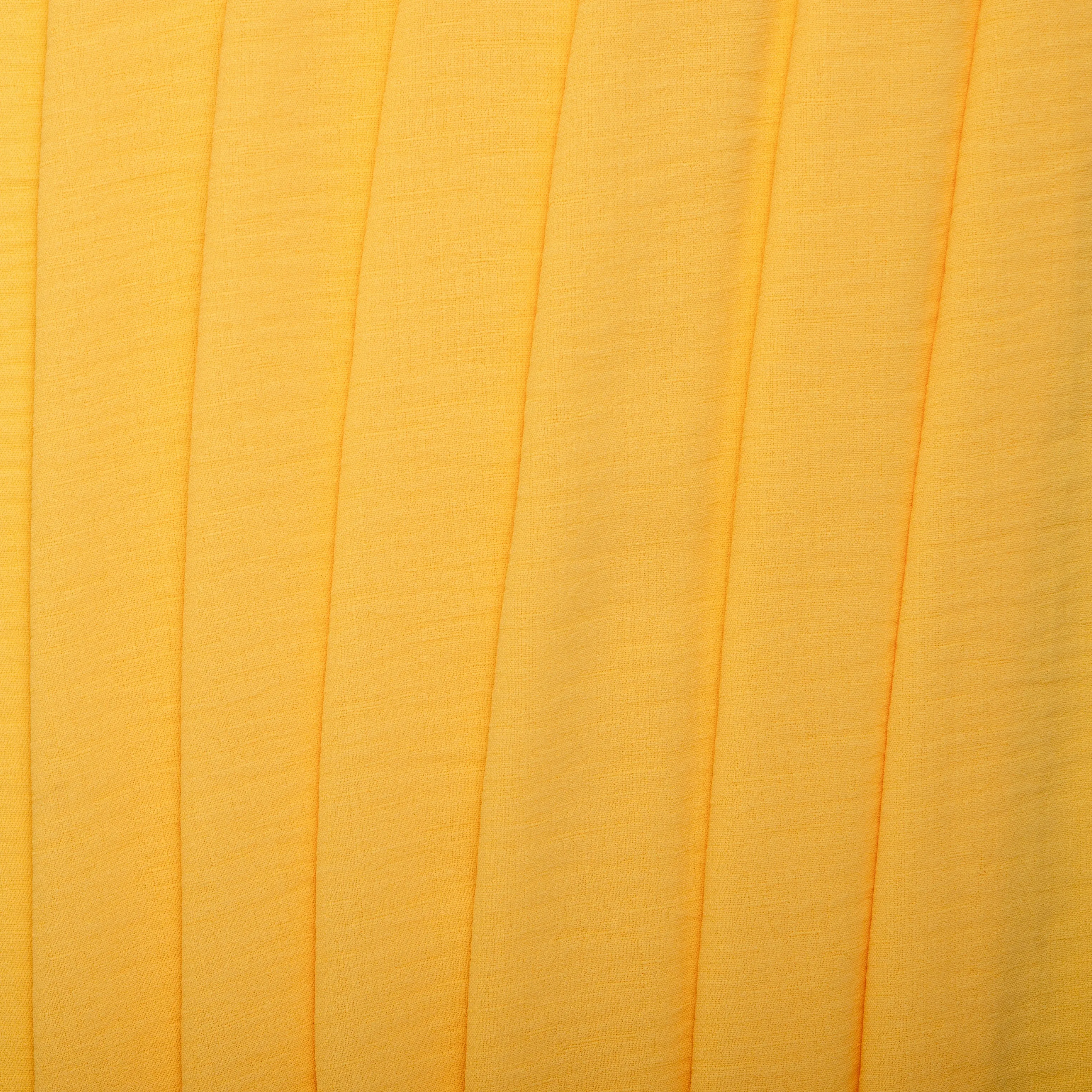 Solid Slub Polyester - MARISA - Yellow