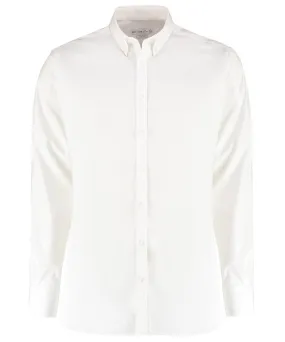 Stretch Oxford shirt long-sleeved (slim fit) | White